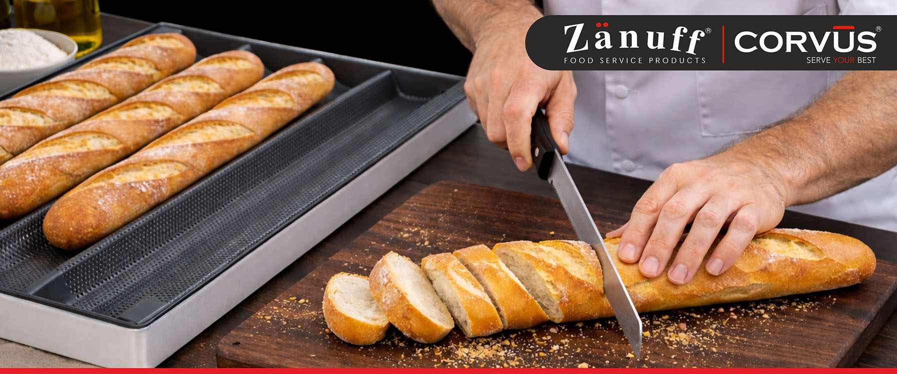 Commercial Baguette Tray – Bake Perfect French Baguettes Every Time