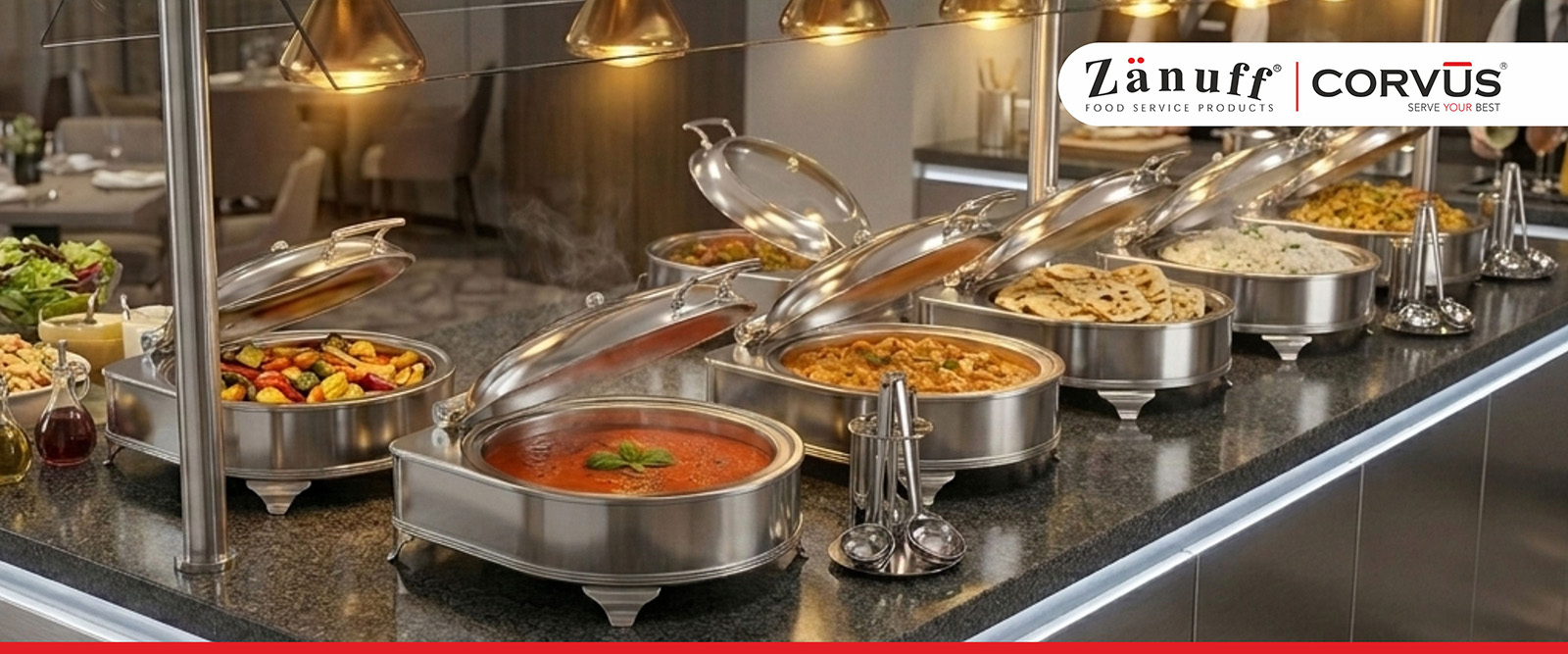 Types of Chafing Dishes Explained: Roll Top, Full Size, and Round